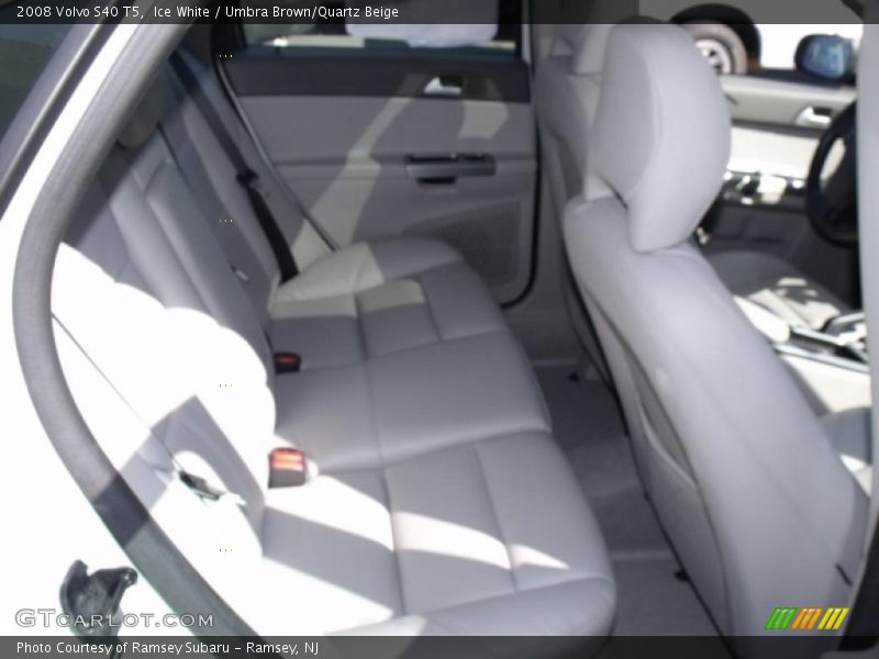 Ice White / Umbra Brown/Quartz Beige 2008 Volvo S40 T5
