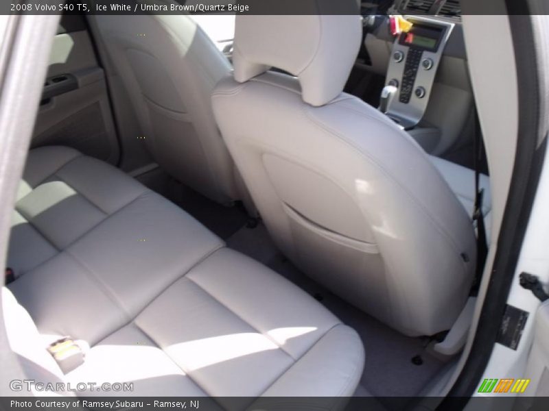 Ice White / Umbra Brown/Quartz Beige 2008 Volvo S40 T5