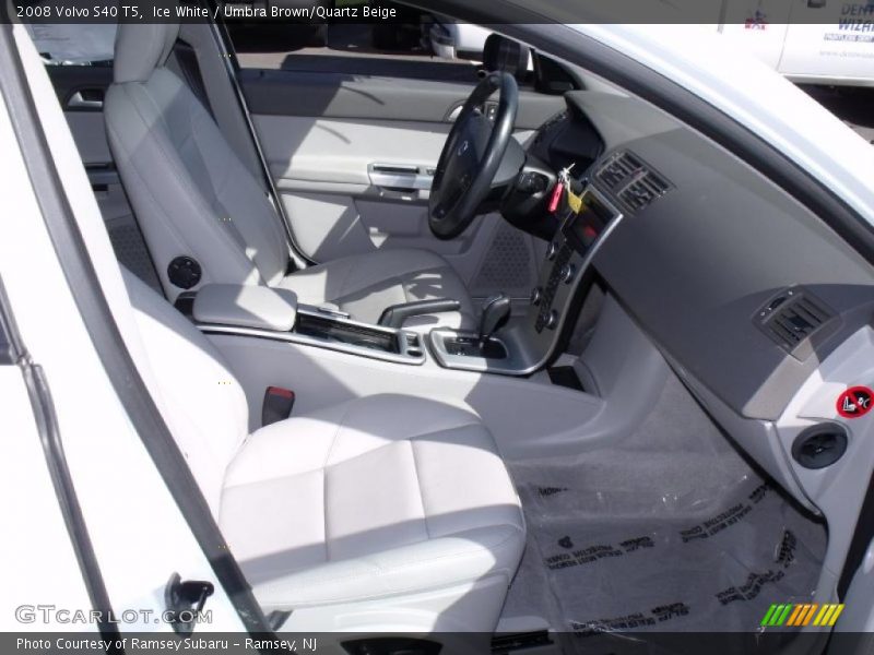 Ice White / Umbra Brown/Quartz Beige 2008 Volvo S40 T5