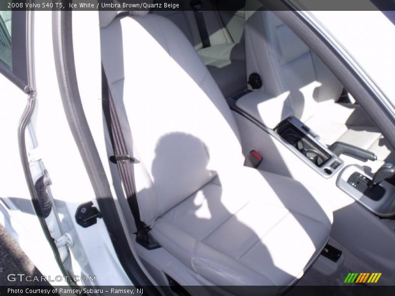 Ice White / Umbra Brown/Quartz Beige 2008 Volvo S40 T5