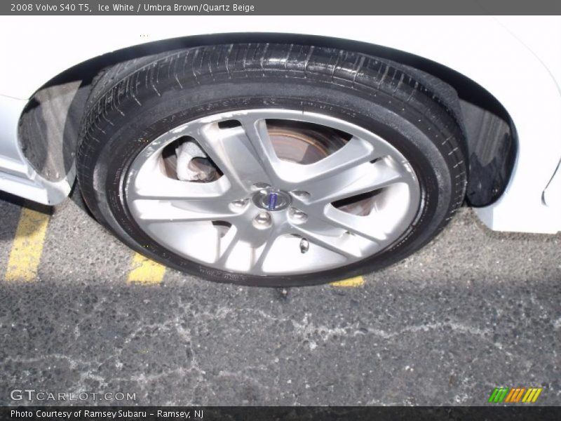 Ice White / Umbra Brown/Quartz Beige 2008 Volvo S40 T5