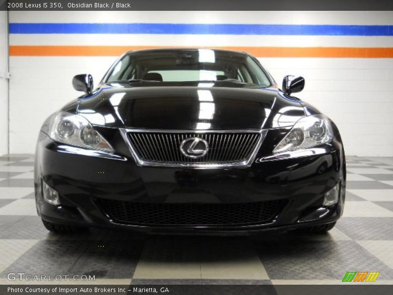 Obsidian Black / Black 2008 Lexus IS 350