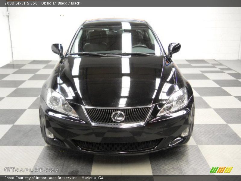 Obsidian Black / Black 2008 Lexus IS 350