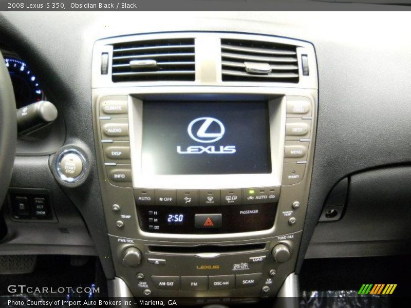 Obsidian Black / Black 2008 Lexus IS 350