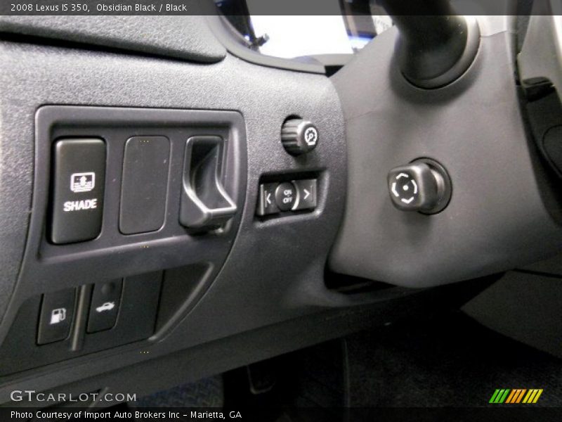 Obsidian Black / Black 2008 Lexus IS 350