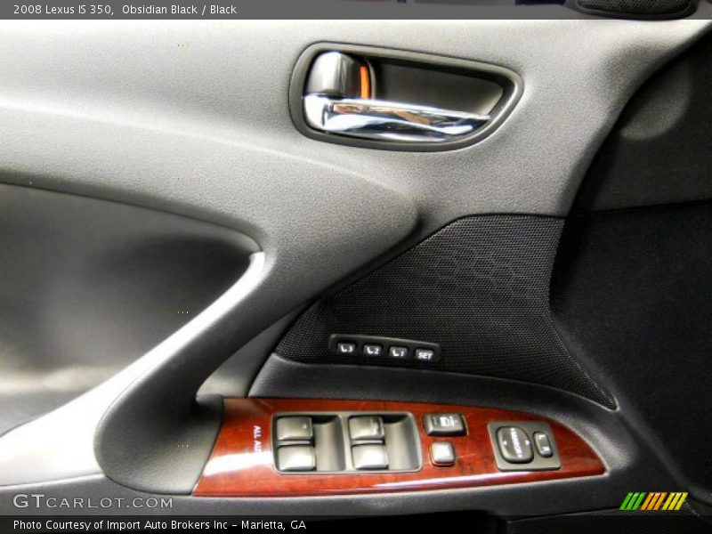 Obsidian Black / Black 2008 Lexus IS 350