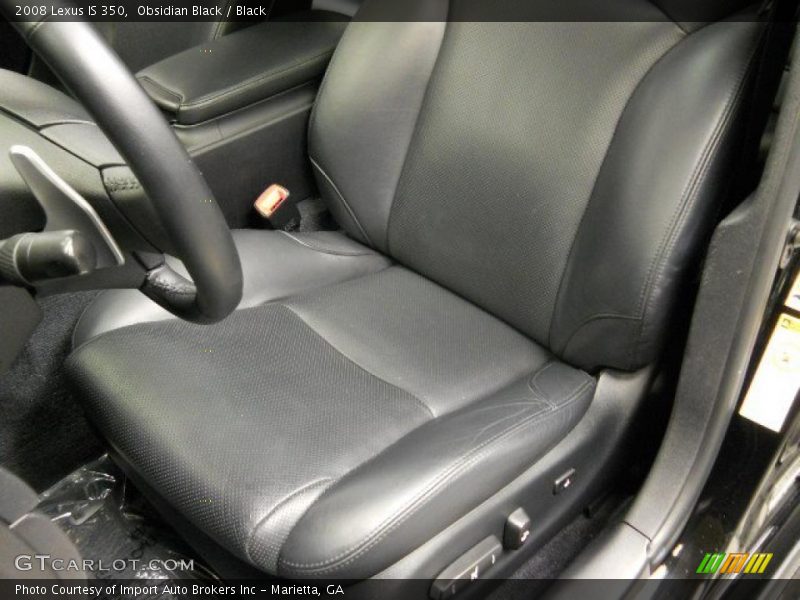 Obsidian Black / Black 2008 Lexus IS 350