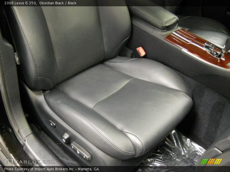 Obsidian Black / Black 2008 Lexus IS 350