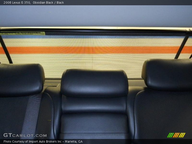 Obsidian Black / Black 2008 Lexus IS 350