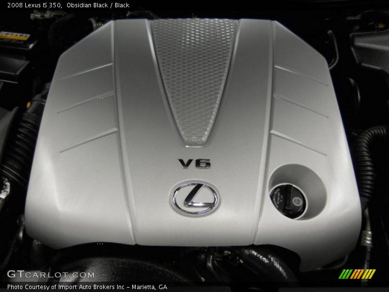 Obsidian Black / Black 2008 Lexus IS 350