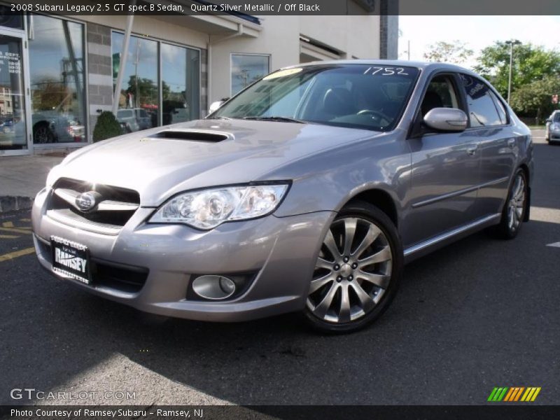 Quartz Silver Metallic / Off Black 2008 Subaru Legacy 2.5 GT spec.B Sedan