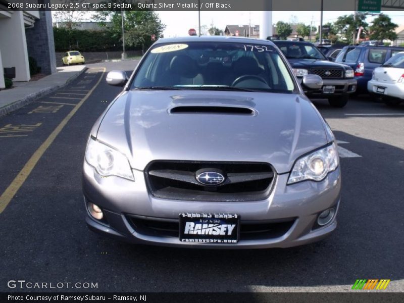 Quartz Silver Metallic / Off Black 2008 Subaru Legacy 2.5 GT spec.B Sedan