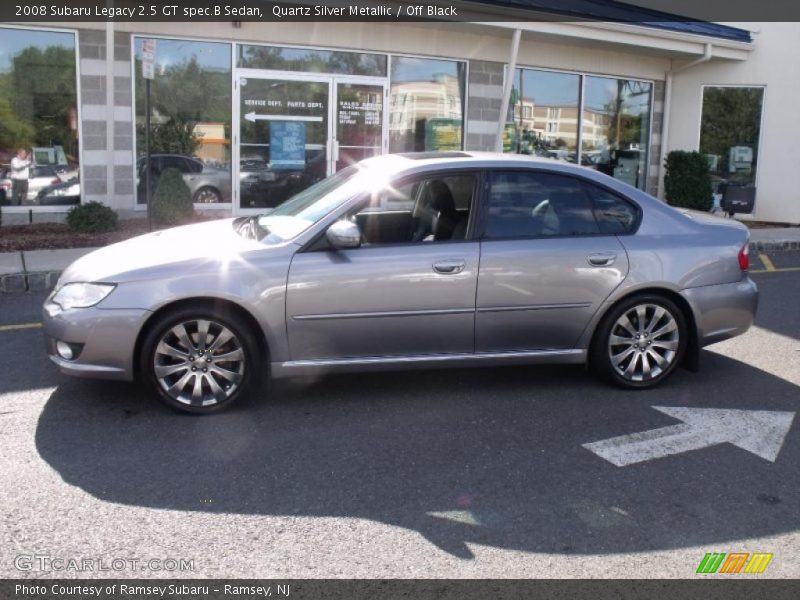 Quartz Silver Metallic / Off Black 2008 Subaru Legacy 2.5 GT spec.B Sedan