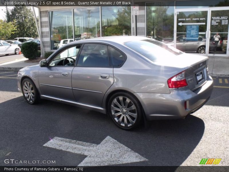 Quartz Silver Metallic / Off Black 2008 Subaru Legacy 2.5 GT spec.B Sedan