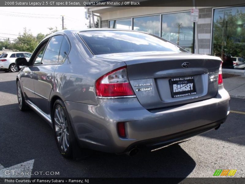 Quartz Silver Metallic / Off Black 2008 Subaru Legacy 2.5 GT spec.B Sedan