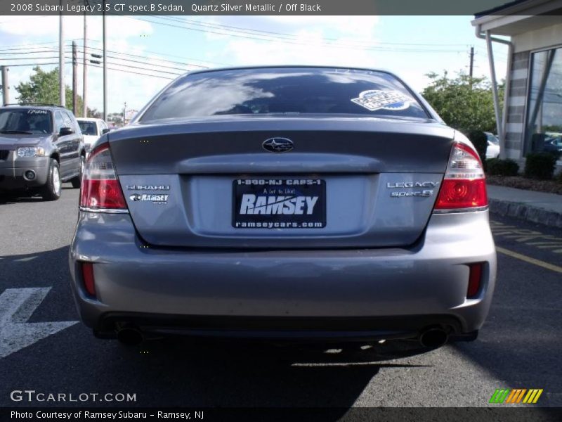 Quartz Silver Metallic / Off Black 2008 Subaru Legacy 2.5 GT spec.B Sedan