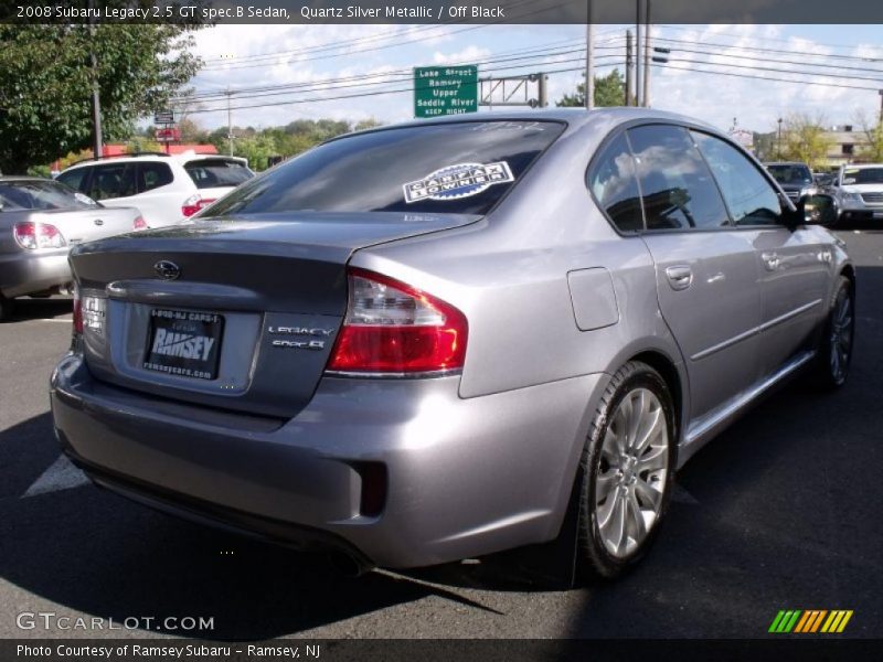 Quartz Silver Metallic / Off Black 2008 Subaru Legacy 2.5 GT spec.B Sedan