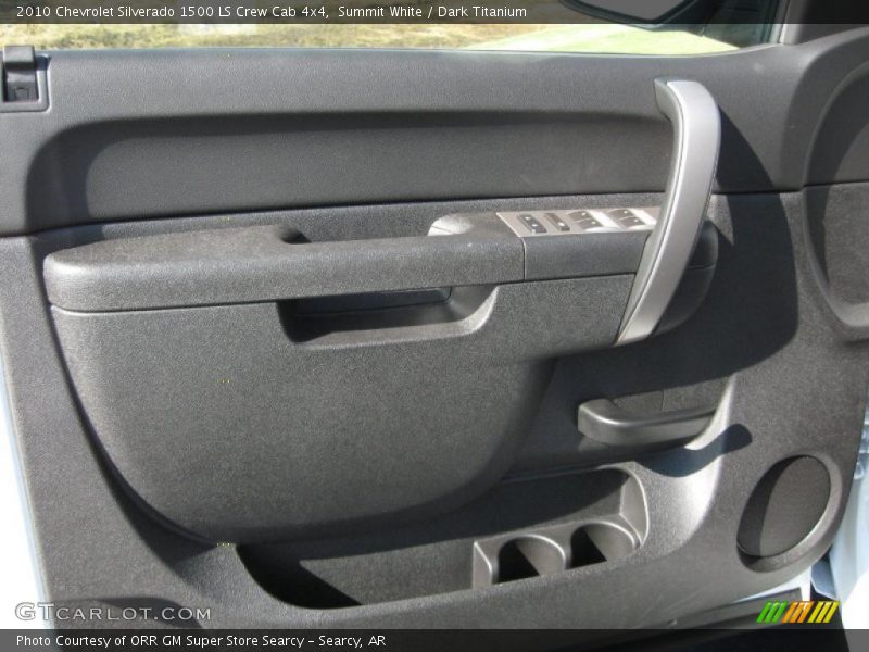 Summit White / Dark Titanium 2010 Chevrolet Silverado 1500 LS Crew Cab 4x4