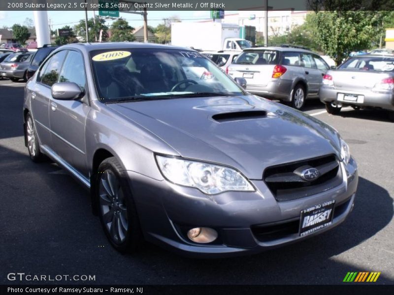 Quartz Silver Metallic / Off Black 2008 Subaru Legacy 2.5 GT spec.B Sedan