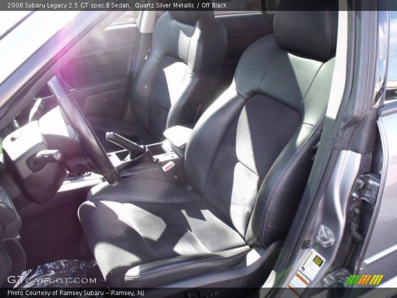 Quartz Silver Metallic / Off Black 2008 Subaru Legacy 2.5 GT spec.B Sedan