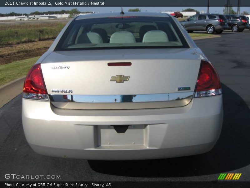 Gold Mist Metallic / Neutral 2011 Chevrolet Impala LS