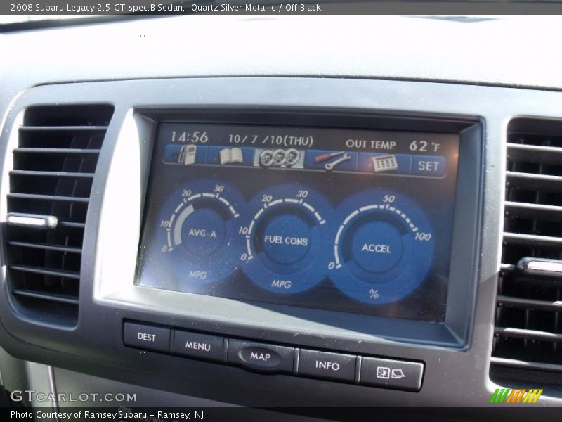 Quartz Silver Metallic / Off Black 2008 Subaru Legacy 2.5 GT spec.B Sedan