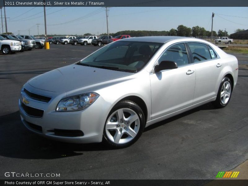 Silver Ice Metallic / Titanium 2011 Chevrolet Malibu LS