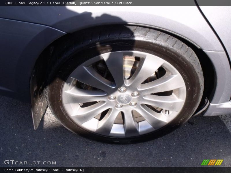Quartz Silver Metallic / Off Black 2008 Subaru Legacy 2.5 GT spec.B Sedan