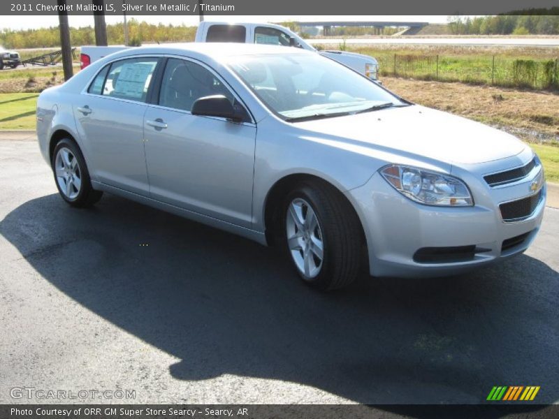 Silver Ice Metallic / Titanium 2011 Chevrolet Malibu LS