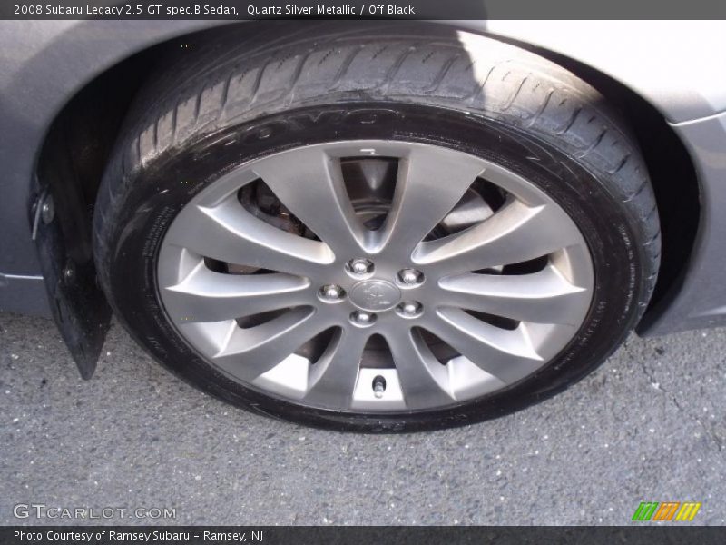 Quartz Silver Metallic / Off Black 2008 Subaru Legacy 2.5 GT spec.B Sedan