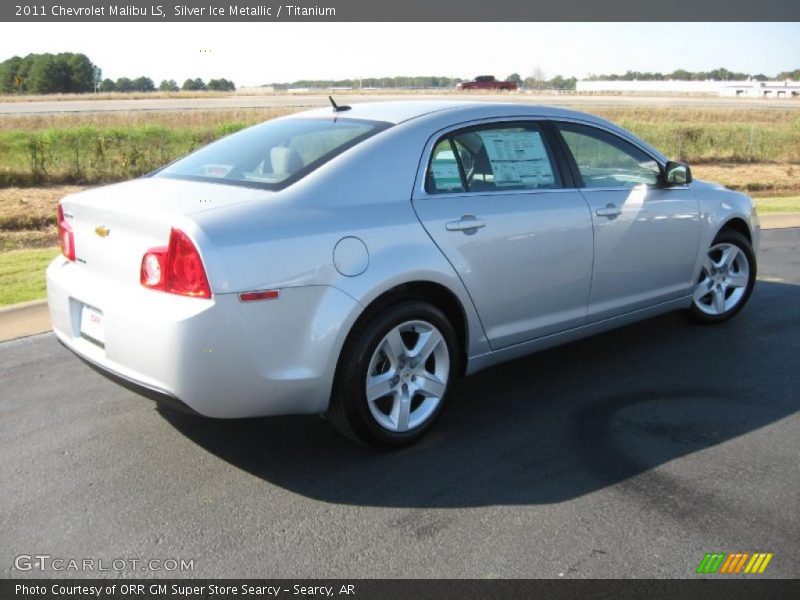 Silver Ice Metallic / Titanium 2011 Chevrolet Malibu LS
