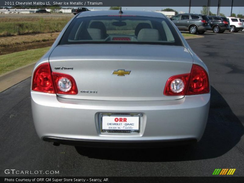 Silver Ice Metallic / Titanium 2011 Chevrolet Malibu LS