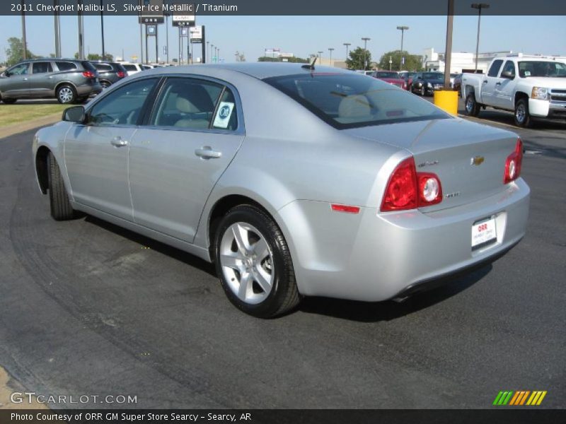 Silver Ice Metallic / Titanium 2011 Chevrolet Malibu LS