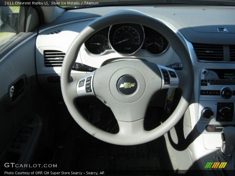 Silver Ice Metallic / Titanium 2011 Chevrolet Malibu LS