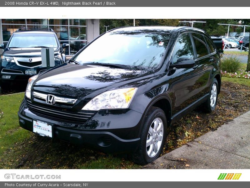 Nighthawk Black Pearl / Black 2008 Honda CR-V EX-L 4WD