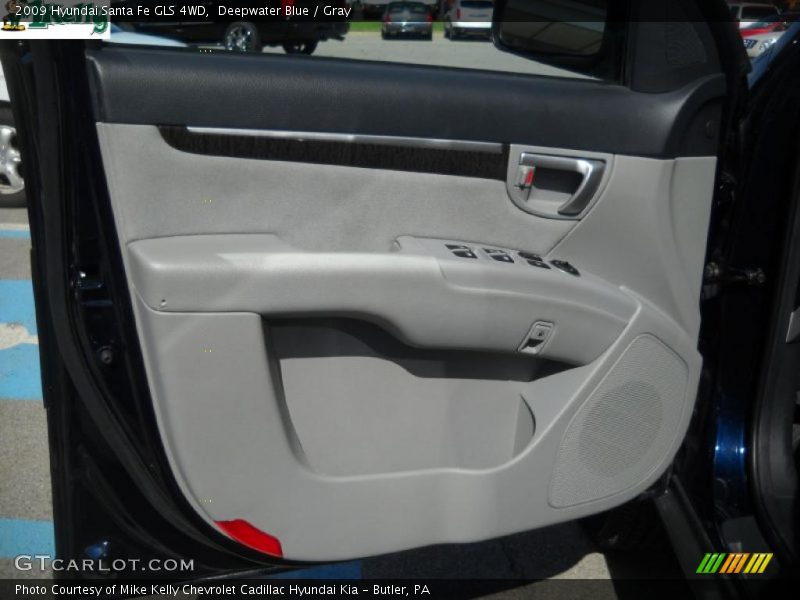 Deepwater Blue / Gray 2009 Hyundai Santa Fe GLS 4WD