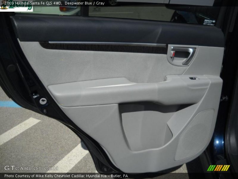 Deepwater Blue / Gray 2009 Hyundai Santa Fe GLS 4WD