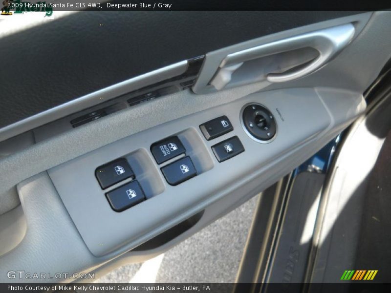 Deepwater Blue / Gray 2009 Hyundai Santa Fe GLS 4WD