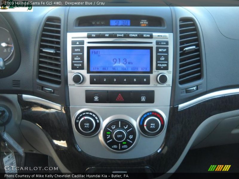 Deepwater Blue / Gray 2009 Hyundai Santa Fe GLS 4WD