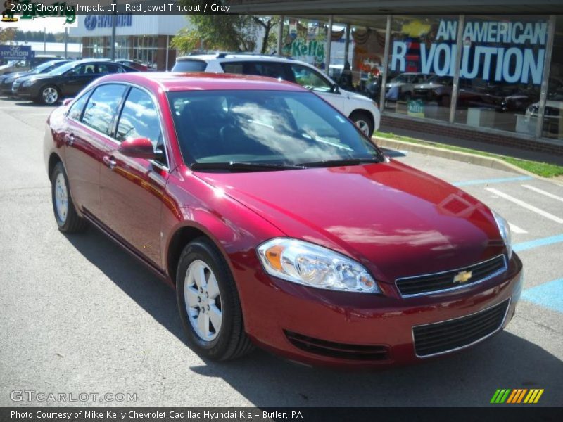 Red Jewel Tintcoat / Gray 2008 Chevrolet Impala LT