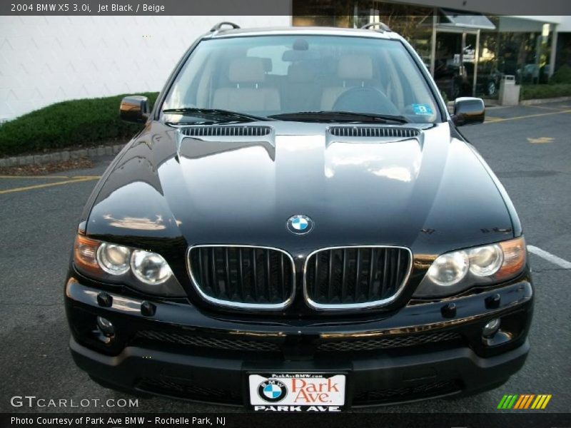 Jet Black / Beige 2004 BMW X5 3.0i