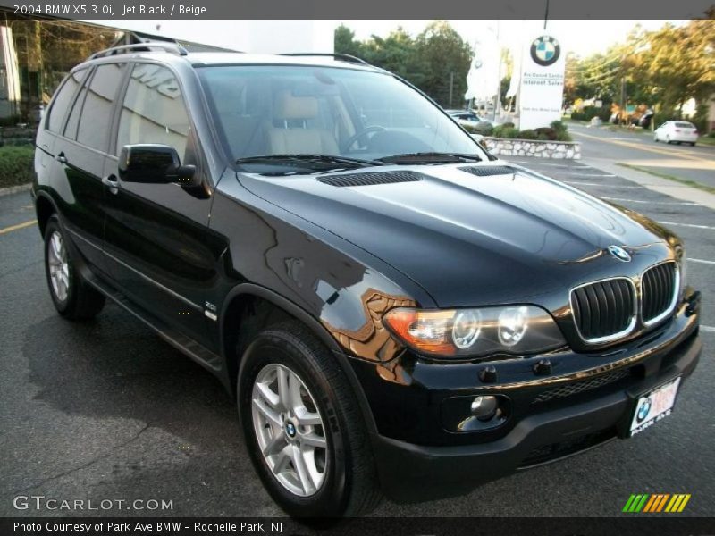 Jet Black / Beige 2004 BMW X5 3.0i