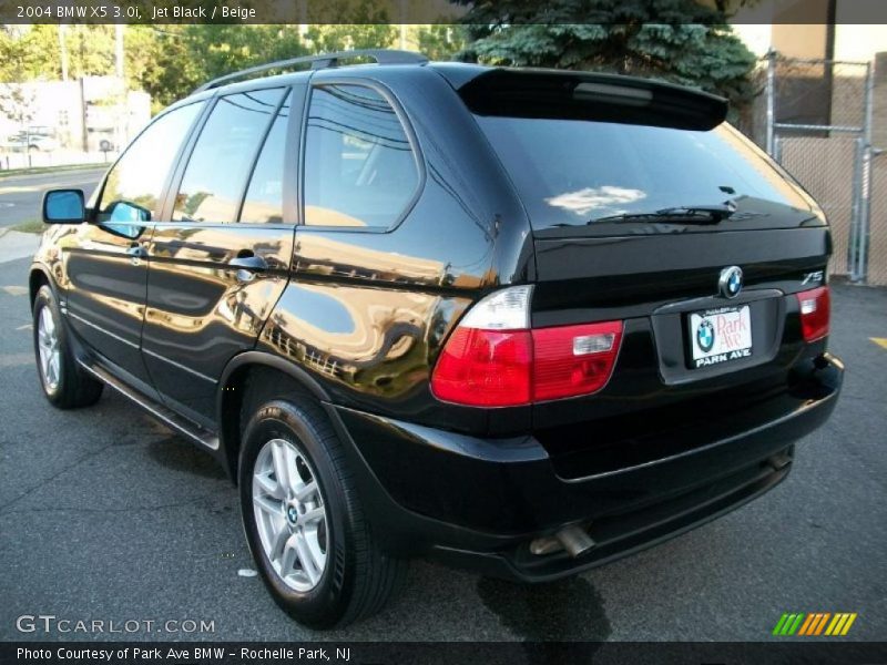 Jet Black / Beige 2004 BMW X5 3.0i