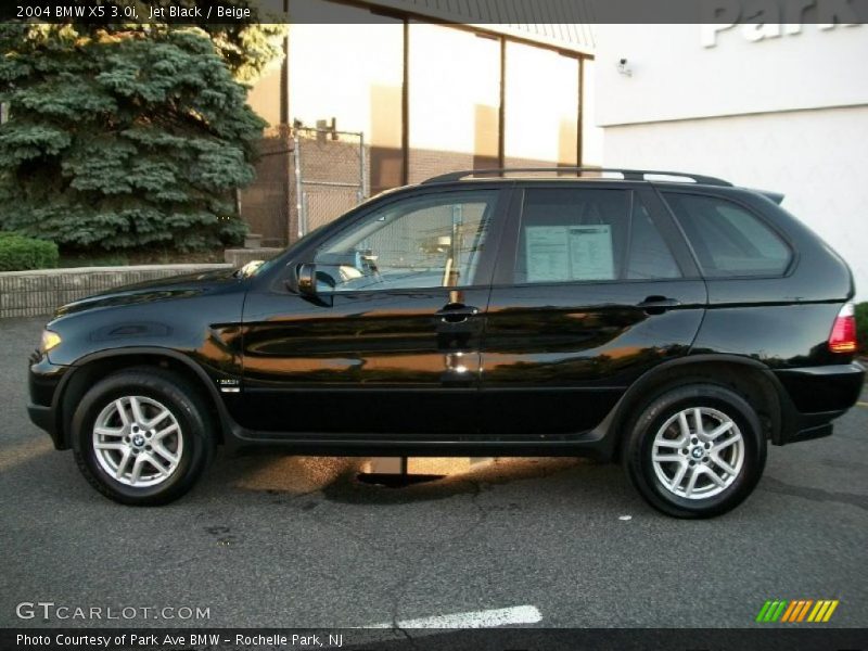 Jet Black / Beige 2004 BMW X5 3.0i