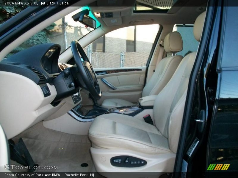 Jet Black / Beige 2004 BMW X5 3.0i