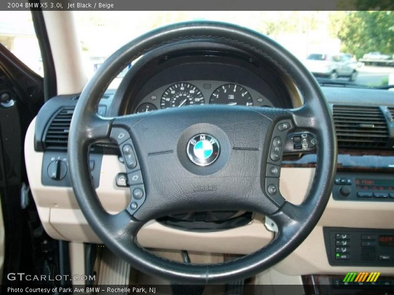 Jet Black / Beige 2004 BMW X5 3.0i