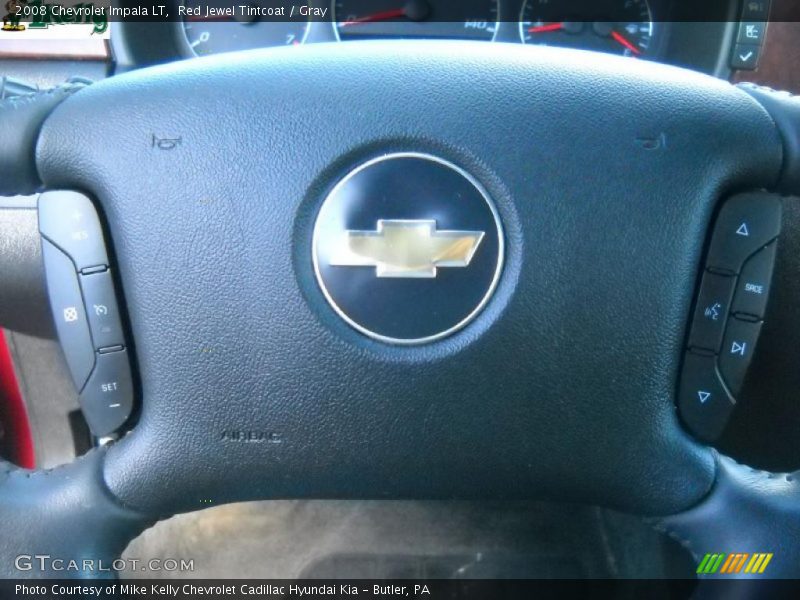 Red Jewel Tintcoat / Gray 2008 Chevrolet Impala LT