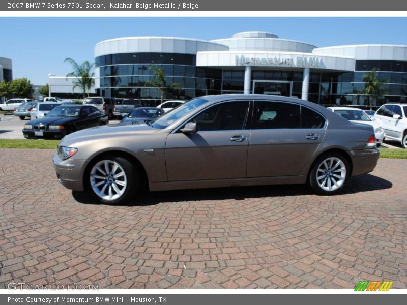 Kalahari Beige Metallic / Beige 2007 BMW 7 Series 750Li Sedan