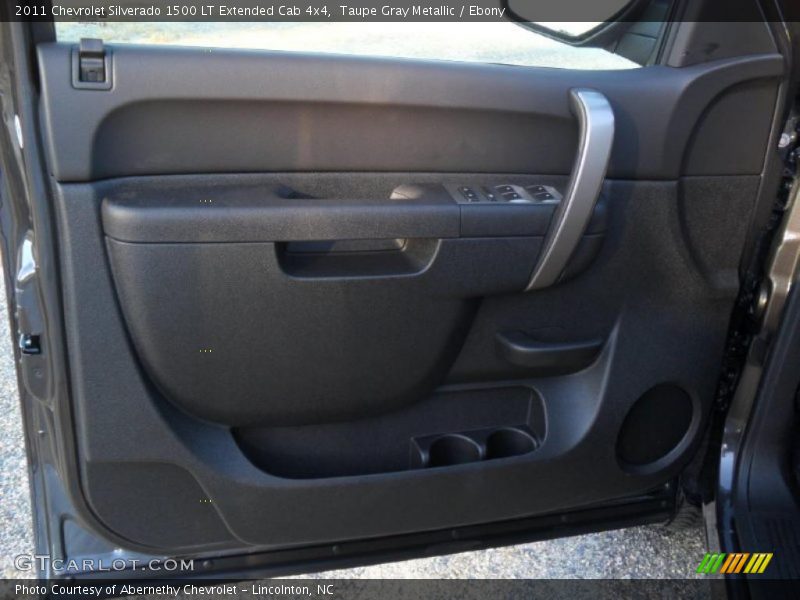Taupe Gray Metallic / Ebony 2011 Chevrolet Silverado 1500 LT Extended Cab 4x4