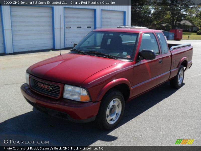 Cherry Red Metallic / Graphite 2000 GMC Sonoma SLS Sport Extended Cab